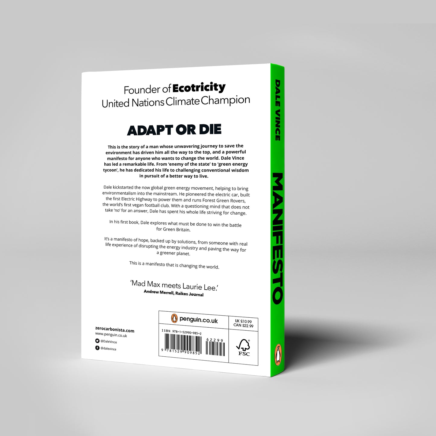 Sunday Times No.1 Bestseller - Manifesto