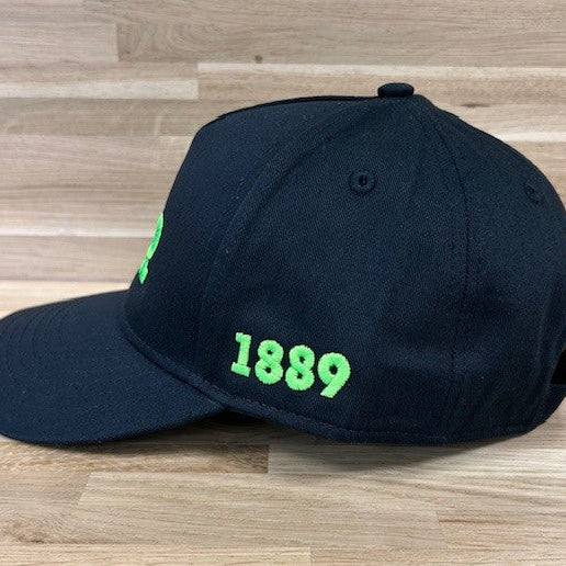 FGR Blk/Grn Organic Cotton Cap