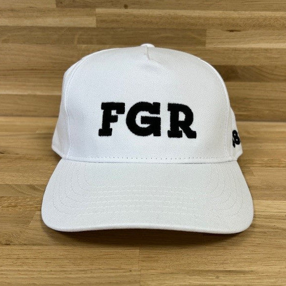 FGR Wht/Blk Organic Cotton Cap