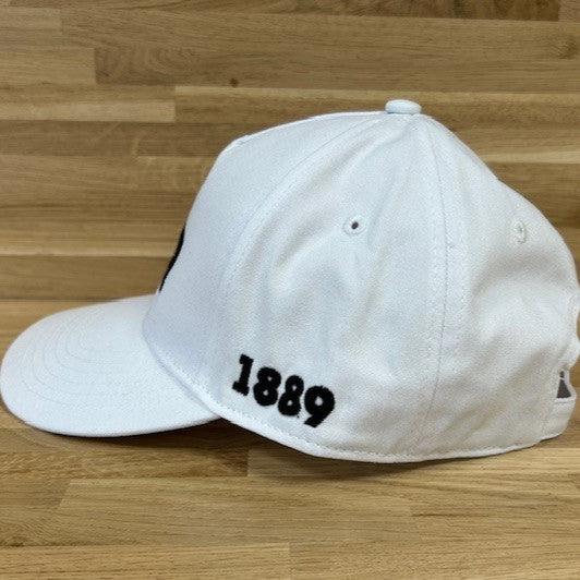 FGR Wht/Blk Organic Cotton Cap