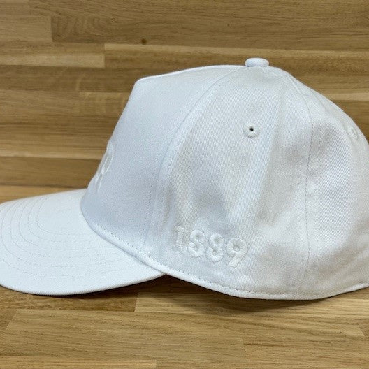 FGR Wht/Wht Organic Cotton Cap