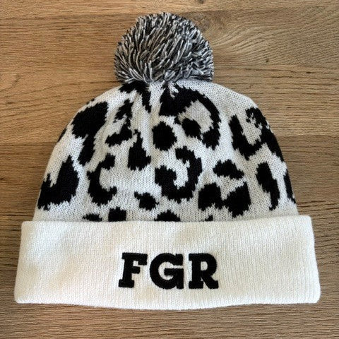 FGR Black & White Bobble Hat