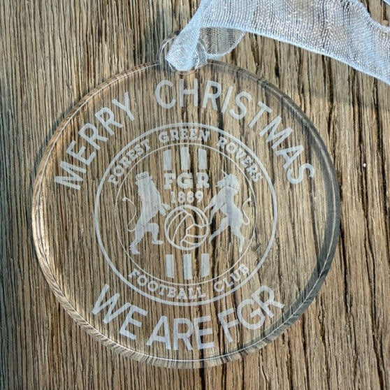 MERRY CHRISTMAS FGR Acrylic Tree Decoration