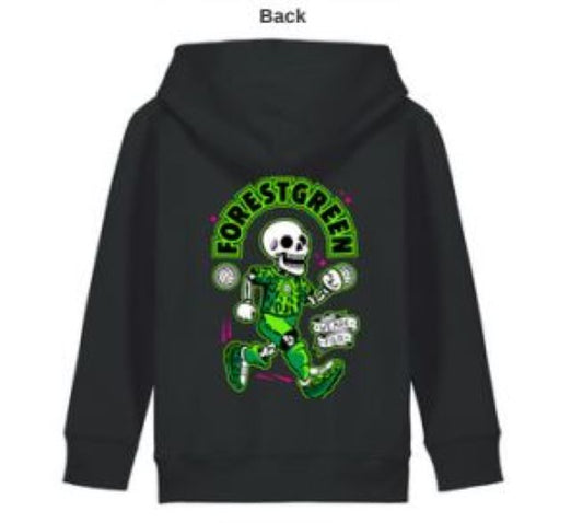 Junior Black 1889 Skeleton Hoodie