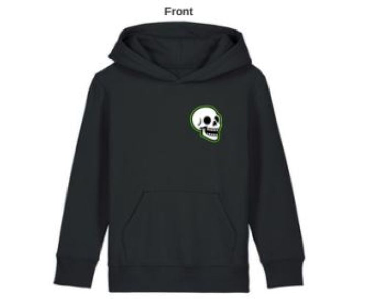 Junior Black 1889 Skeleton Hoodie