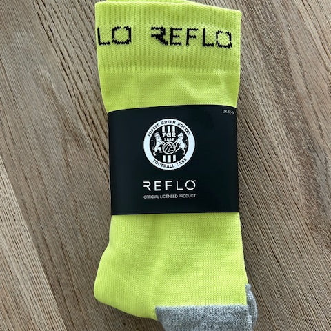 25/26 Adult Reflo Crew Socks Lime