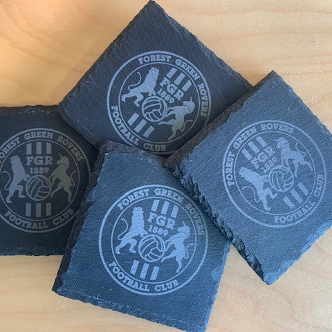 4 X FGR Slate Coaster Set
