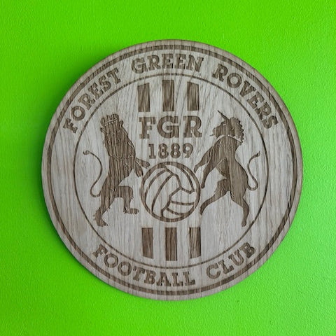 Wooden Club Crest Wall Sign