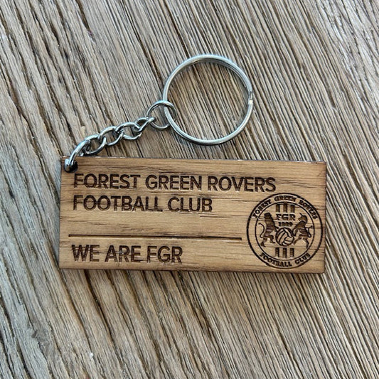 We Are FGR Wooden Street Sign Keyring