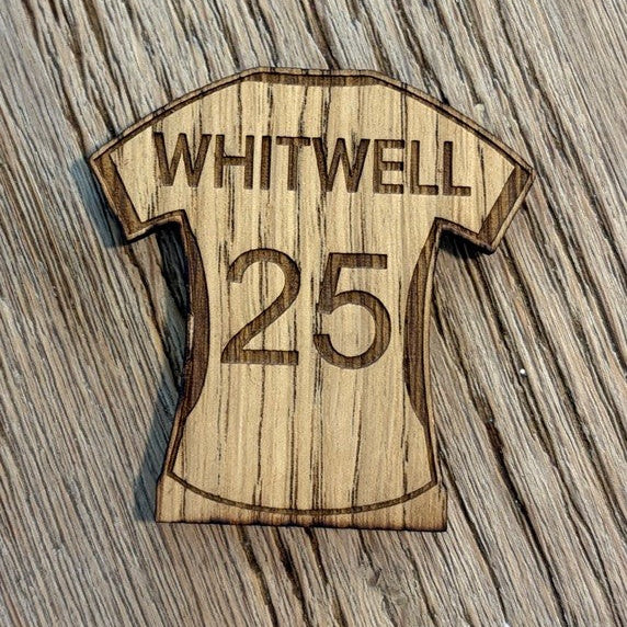WHITWELL 25 Wooden Shirt Magnet
